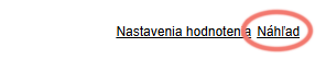 Náhľad kritérií hodnotenia