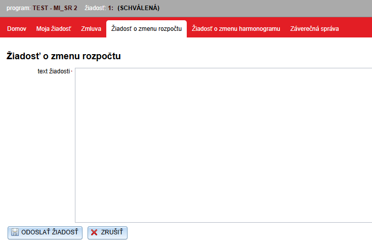 Odoslanie oznámenia o zmene manažérovi