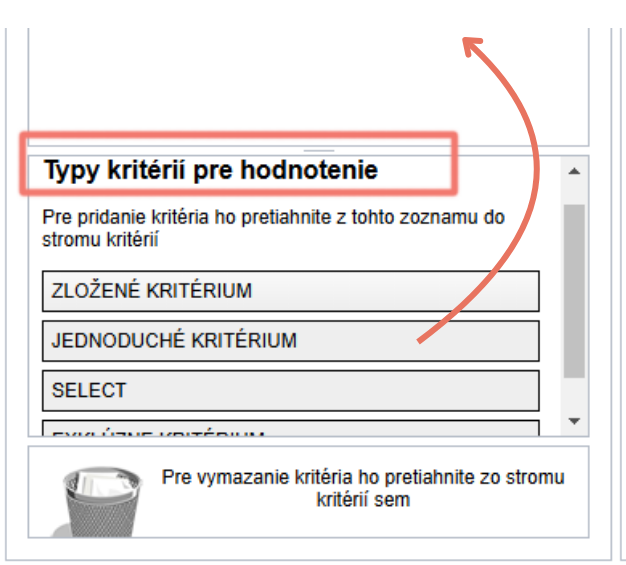 Ako pridať ďalšie kritérium